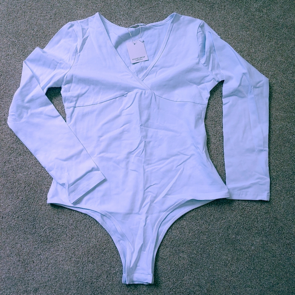 White mango pop bodysuit